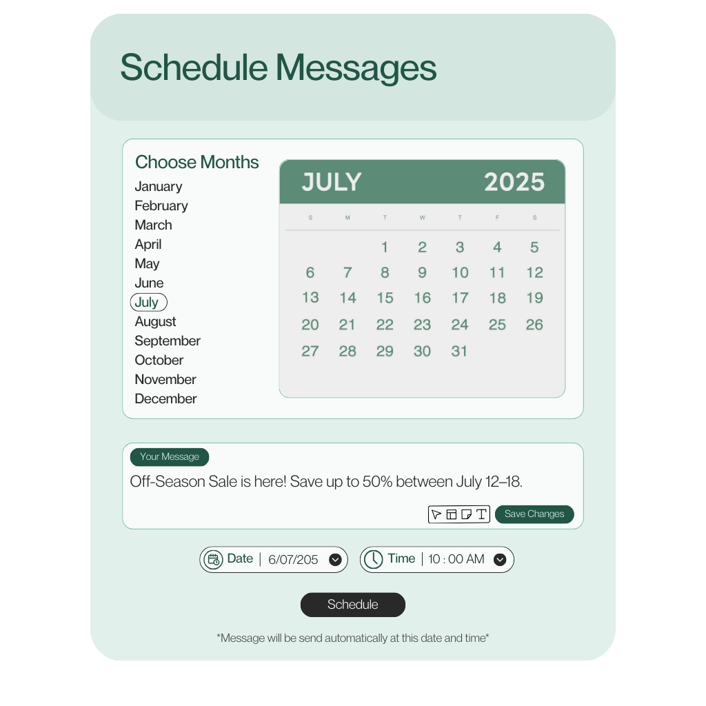 Ecommerce WhatsApp Schedule Messaging